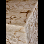 Торшер прямоугольный из натурального камня Calcite Geometry варинант исполнения - 10 | Loft Concept в Сочи