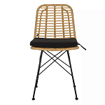 Стул с ротанговым плетением Wicker Stool без подлокотников варинант исполнения - 1 | Loft Concept в Сочи