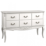 Консоль белая из массива бука с ящиками в стиле прованс White Provence варинант исполнения - 1 | Loft Concept в Сочи