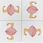 Плитка дизайнерская с узором Лимон варинант исполнения - 1 | Loft Concept в Сочи