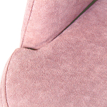Банкетка пыльно-розовый велюр со спинкой и подлокотниками на 4-х деревянных ножках Aurora Pink варинант исполнения - 2 | Loft Concept в Сочи