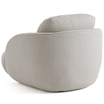 Полукруглое кресло из обивки меланж Halle Melange Armchair варинант исполнения - 7 | Loft Concept в Сочи