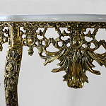 Консоль из бронзы с мраморной столешницей Bronze Console варинант исполнения - 1 | Loft Concept в Сочи
