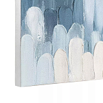 Панно декоративное с ручной росписью Blue Strokes варинант исполнения - 3 | Loft Concept в Сочи