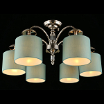 Люстра потолочная Nikoletta с бирюзовым плафоном варинант исполнения - 1 | Loft Concept в Сочи