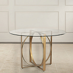 Стол обеденный круглый с основанием из 2-х пересекающихся колец Modern Geometric Silhouette варинант исполнения - 2 | Loft Concept в Сочи