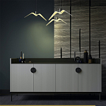 Дизайнерский комод светло-серый с фактурным фасадом UNO варинант исполнения - 1 | Loft Concept в Сочи