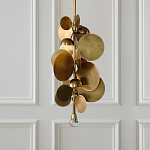 Люстра креативная из дисков цвета латунь Constellation Light and Style варинант исполнения - 2 | Loft Concept в Сочи