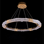 Люстра в форме кольца с золотым декором Warm Heavenly Light варинант исполнения - 1 | Loft Concept в Сочи