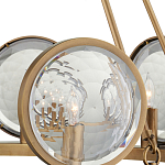 Люстра круглая с прозрачными рельефными плафонами Crystal Prism варинант исполнения - 2 | Loft Concept в Сочи