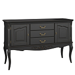 Консоль черная из массива бука с ящиками в стиле прованс Black Provence варинант исполнения - 2 | Loft Concept в Сочи