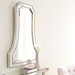 Зеркало в серебристой фигурной раме Silver Reflection варинант исполнения - 4 | Loft Concept в Сочи