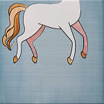 Плитка с узором Девочка единорог варинант исполнения - 6 | Loft Concept в Сочи