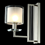 Бра с геометрическим каркасом из металла и цилиндрическим стеклянным плафоном Laurent варинант исполнения - 4 | Loft Concept в Сочи