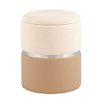 Пуф Mauldine с ящиком бежевый с экокожей варинант исполнения - 1 | Loft Concept в Сочи