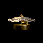 Бра в форме прозрачного стеклянного цветка с рельефной текстурой Textured Glass варинант исполнения - 12 | Loft Concept в Сочи