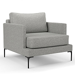 Мебельная ткань Шенилл серый цвет 138 см T4-29 варинант исполнения - 3 | Loft Concept в Сочи