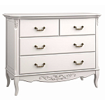 Комод белый из массива бука в стиле прованс White Provence варинант исполнения - 2 | Loft Concept в Сочи
