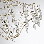 Люстра подвесная из металла с прозрачными подвесками из хрусталя Quasar 93 варинант исполнения - 3 | Loft Concept в Сочи