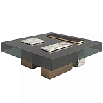 Дизайнерский журнальный стол с квадратной столешницей на 3-х ножках Oloha варинант исполнения - 1 | Loft Concept в Сочи