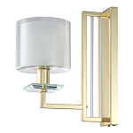 Бра с геометрическим каркасом из металла и цилиндрическим стеклянным плафоном Laurent варинант исполнения - 5 | Loft Concept в Сочи