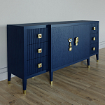 Большой Комод-буфет Elsa Dreams Blue с ящиками варинант исполнения - 3 | Loft Concept в Сочи