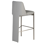 Стул барный серый с обивкой из экокожи Special Support варинант исполнения - 2 | Loft Concept в Сочи