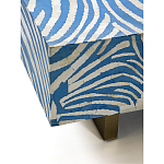 Кофейный стол Kenya Coffee Table Bone Inlay ZEBRA blue варинант исполнения - 3 | Loft Concept в Сочи