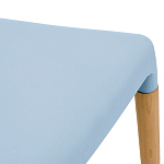 Пластиковый стул на ножках из массива бука Ferret Blue варинант исполнения - 6 | Loft Concept в Сочи