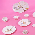 Десертная тарелка Seletti Kintsugi варинант исполнения - 2 | Loft Concept в Сочи