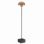Торшер с куполообразным абажуром на чёрном мраморном основании Riverside Floor Lamp варинант исполнения - 2 | Loft Concept в Сочи