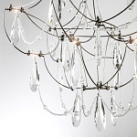 Люстра с каркасом из тонких металлических нитей и хрустальными подвесками Crystal Metal Threads Chandelier 40 варинант исполнения - 4 | Loft Concept в Сочи