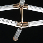 Люстра с геометрической конструкцией из вытянутых цилиндрических плафонов Hex Scaffold  варинант исполнения - 9 | Loft Concept в Сочи