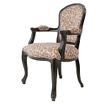 Полукресло с мягкой обивкой из льна на 4-х ножках из массива березы Gladys Armchair варинант исполнения - 3 | Loft Concept в Сочи