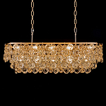 Люстра овальная каскадная с подвесками в форме колец Galaxy of Light варинант исполнения - 2 | Loft Concept в Сочи