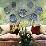 Обои ручная роспись Temple Newsam Mercury Grey варинант исполнения - 4 | Loft Concept в Сочи