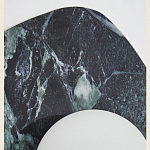 Бра с каменным основанием и плафоном из стекла в форме шара Shaw Marble Lighting варинант исполнения - 3 | Loft Concept в Сочи