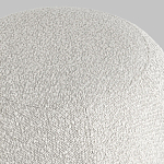 Пуф в ткани букле молочного цвета Pikelet варинант исполнения - 5 | Loft Concept в Сочи