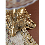 Чаша с цветочным орнаментом на ножке в виде бронзового ангела Eden Garden варинант исполнения - 10 | Loft Concept в Сочи