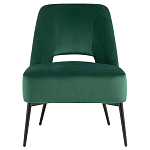 Мягкое кресло в зеленом велюре ALBA варинант исполнения - 2 | Loft Concept в Сочи