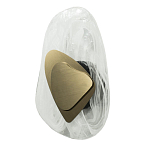 Бра овальное из стекла с золотым элементом Flow Texture  варинант исполнения - 2 | Loft Concept в Сочи