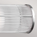 Бра для ванных комнат горизонтальное с 2-мя прозрачными рифлеными цилиндрическими плафонами Feiss варинант исполнения - 4 | Loft Concept в Сочи