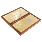 Нарды настольные из натурального камня лазурит и долерит Backgammon from Stone варинант исполнения - 7 | Loft Concept в Сочи