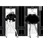 Megan Hess. Elegance варинант исполнения - 5 | Loft Concept в Сочи