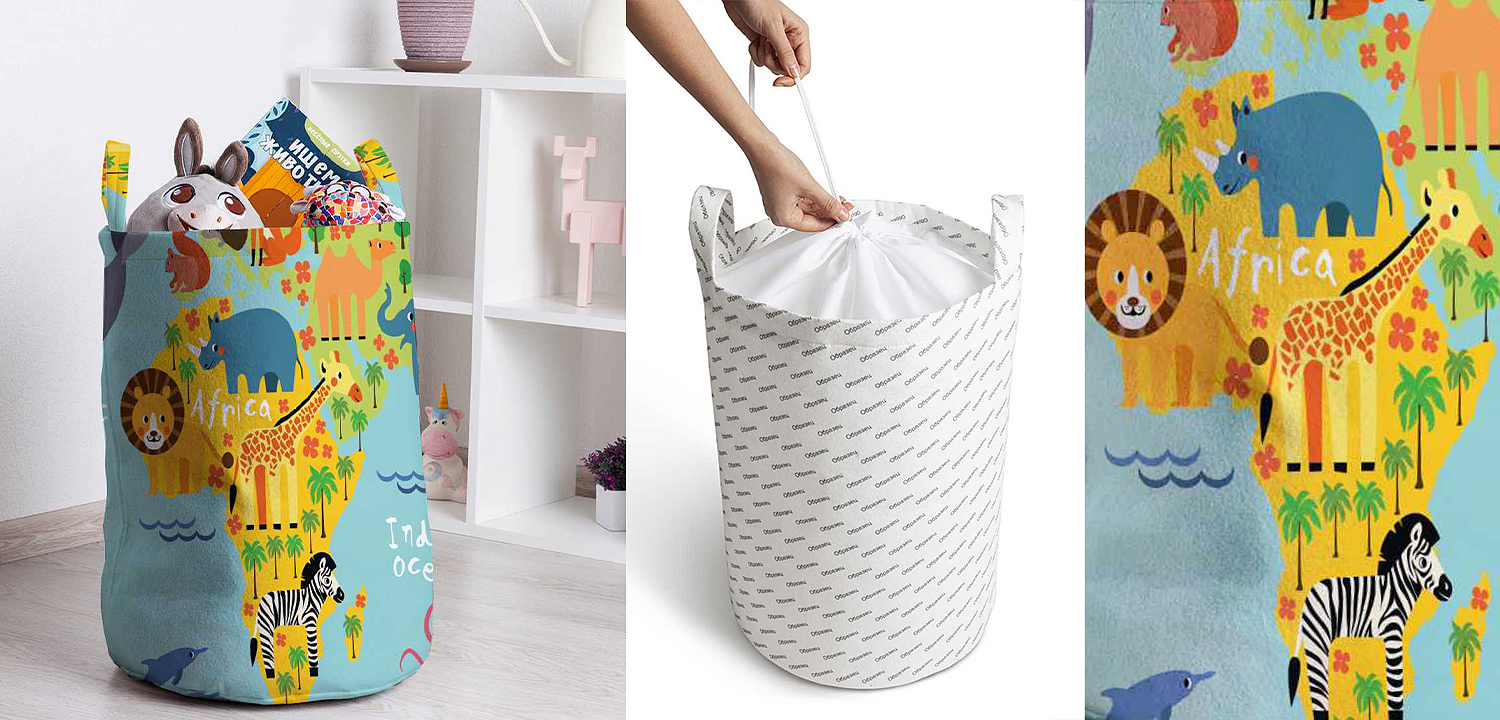 Корзина Funny Map Basket Корзина Funny Map Basket - Loft-Concept в Сочи