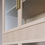 Витрина Primo со стеклянными фасадами и 2 ящиками Светлый дуб варинант исполнения - 6 | Loft Concept в Сочи