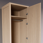 Узкий Шкаф Primo с 2 выдвижными ящиками Светлый дуб варинант исполнения - 6 | Loft Concept в Сочи