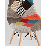 Пластиковый стул на ножках из массива бука Eames Пэчворк варинант исполнения - 2 | Loft Concept в Сочи