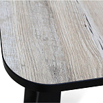 Стол обеденный раздвижной с прямоугольной бежевой столешницей Magali варинант исполнения - 5 | Loft Concept в Сочи