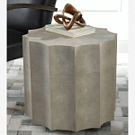 Приставной стол бежевый Stingray Skin Table кожа варинант исполнения - 1 | Loft Concept в Сочи